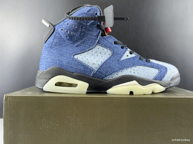 Jordan Washed 6 Air CT5350-401 Denim 1116